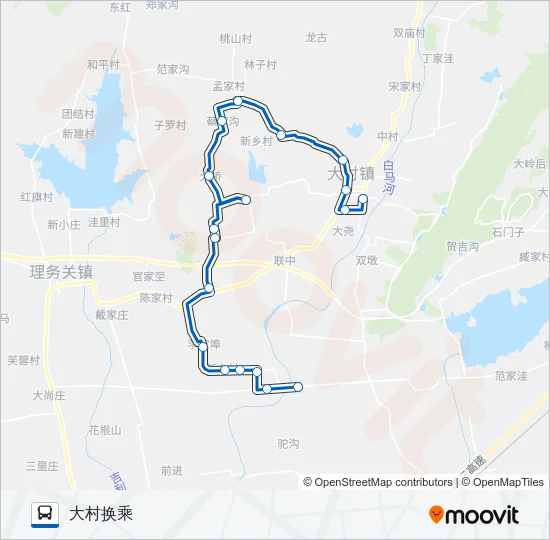 黄岛732路 Bus Line Map