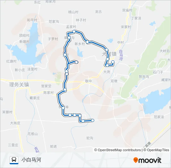 黄岛732路 Bus Line Map