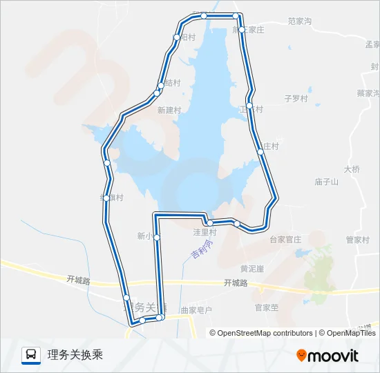 黄岛736路 Bus Line Map