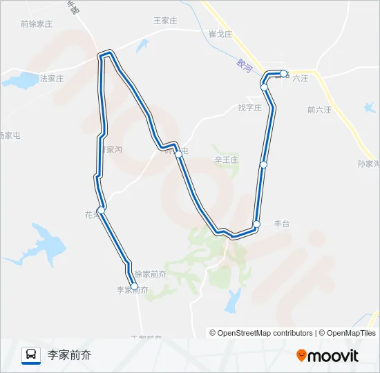 黄岛751路 Bus Line Map