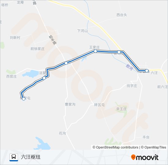 黄岛752路 bus Line Map