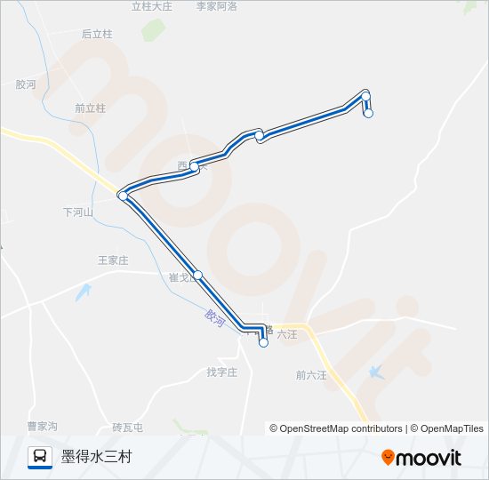 公交黄岛753路的线路图