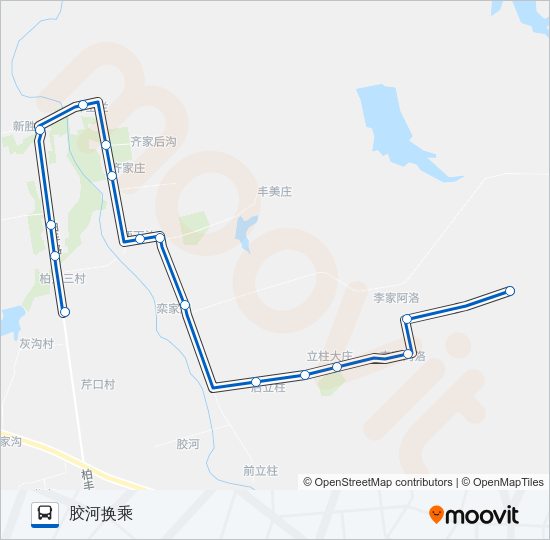 公交黄岛757路的线路图