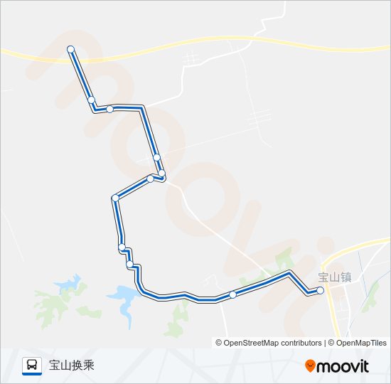 黄岛762路 bus Line Map