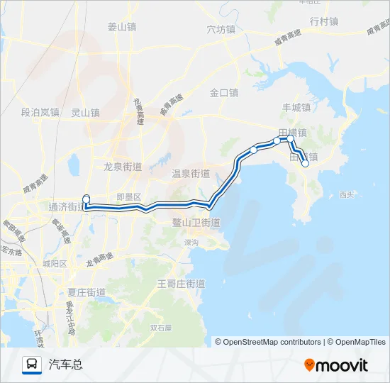 即墨K102路 Bus Line Map