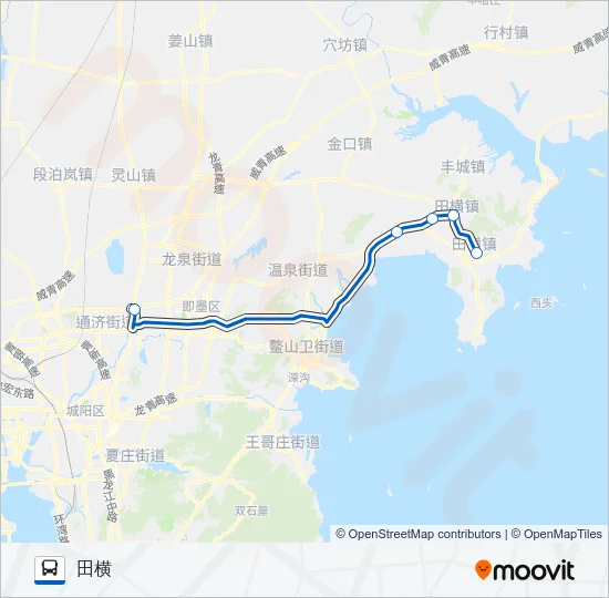 即墨K102路 Bus Line Map