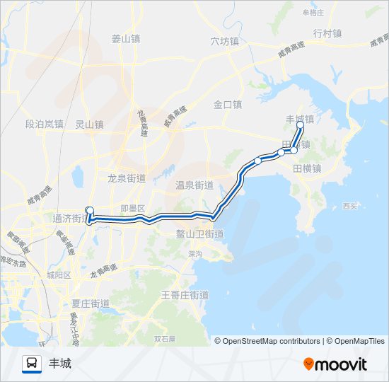 即墨K103路 bus Line Map