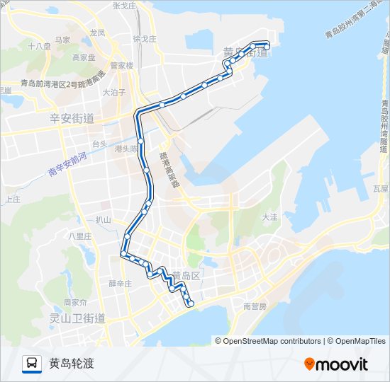 公交开发区801路的线路图