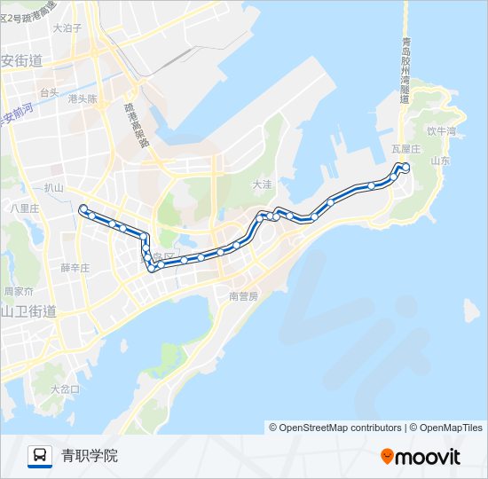 公交开发区803路的线路图