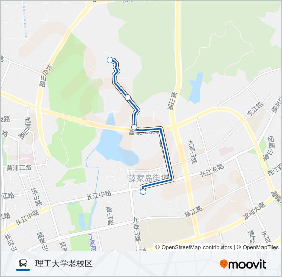 开发区805路 bus Line Map