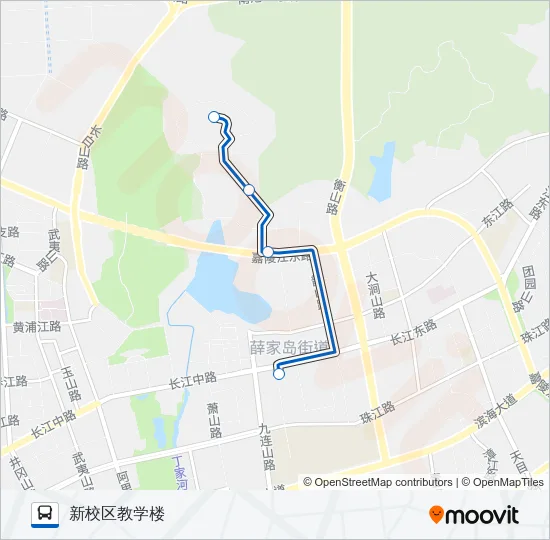公交开发区805路的线路图