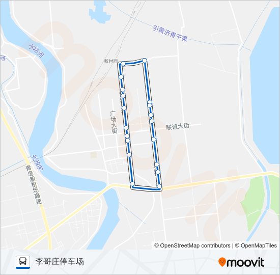 胶州28路外环 bus Line Map