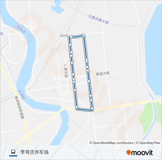 公交胶州28外环路的线路图