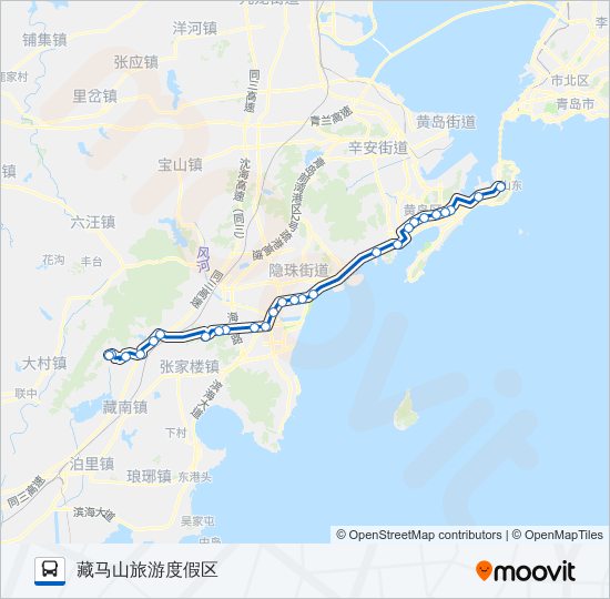 藏马山旅游专线 bus Line Map