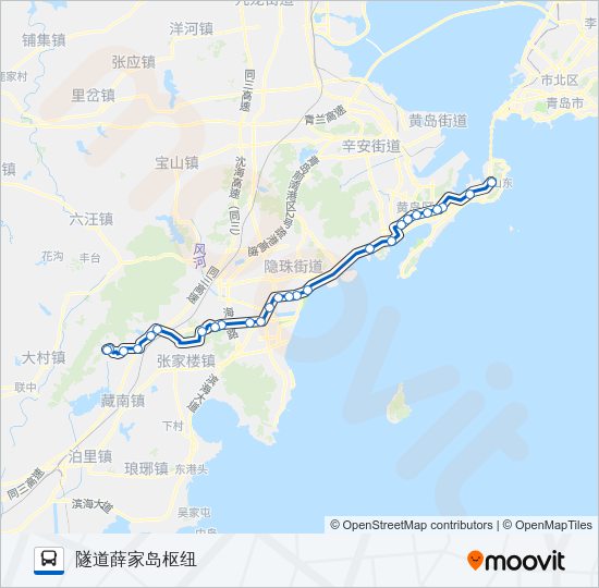 公交藏马山旅游专路的线路图