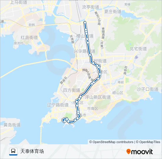 公交605大站快车路的线路图