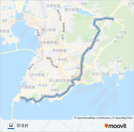 旅游专线311路 bus Line Map