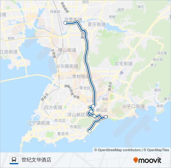 公交机场3(703路)路的线路图