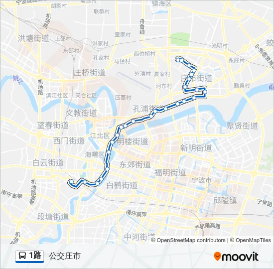 1路 Bus Line Map