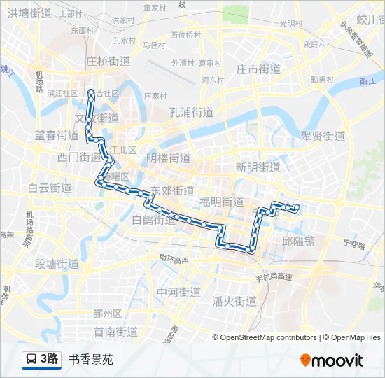3路 Bus Line Map