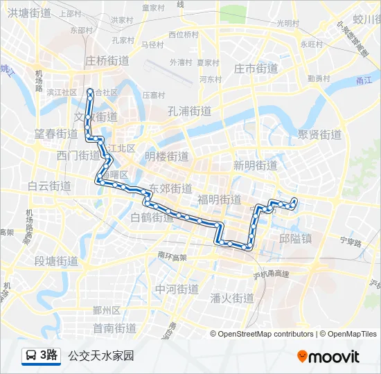 3路 Bus Line Map