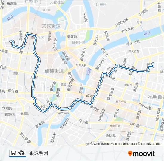 5路 Bus Line Map