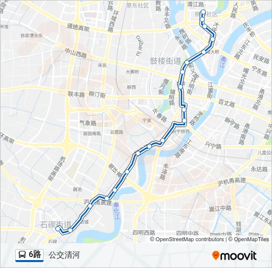 6路 Bus Line Map