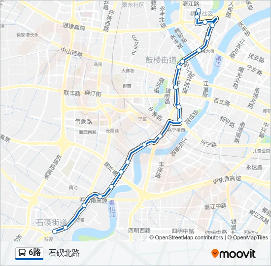 6路 Bus Line Map