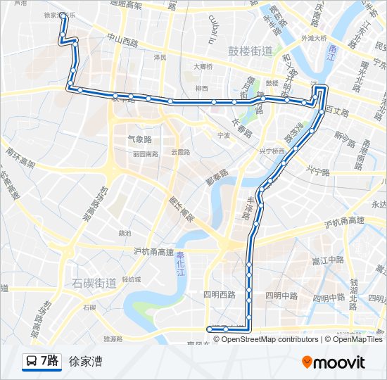 7路 Bus Line Map
