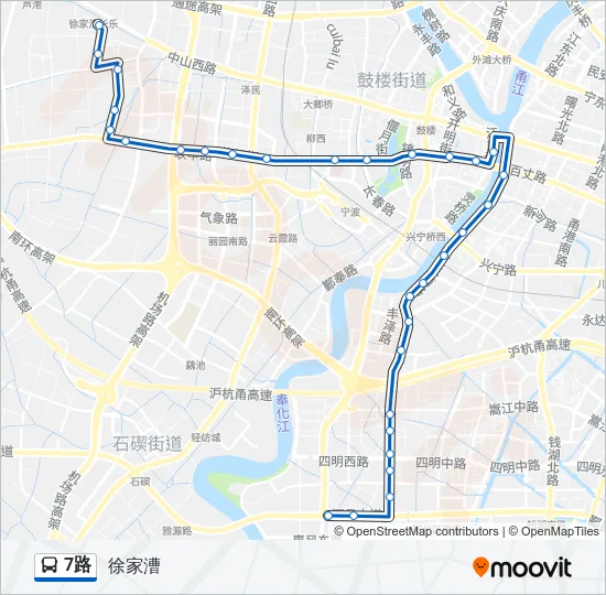 公交7路的线路图