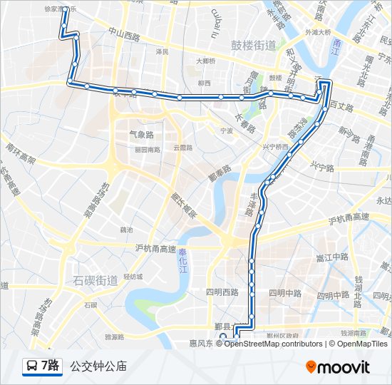 7路 Bus Line Map