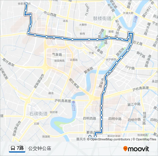 7路 Bus Line Map