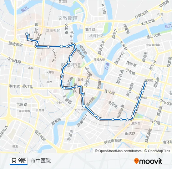 9路 Bus Line Map
