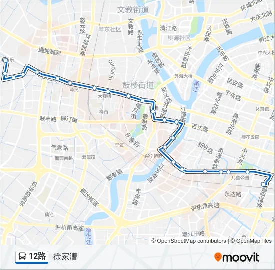 12路 Bus Line Map