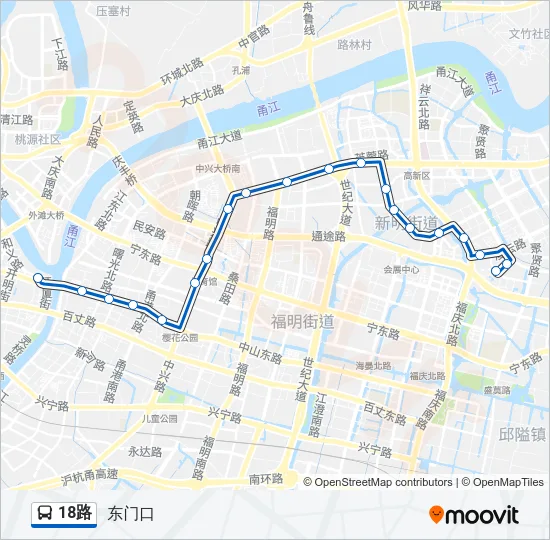 18路 Bus Line Map
