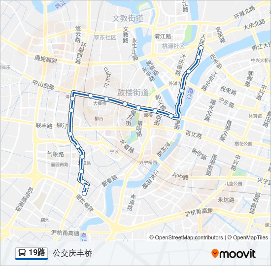 公交19路的线路图