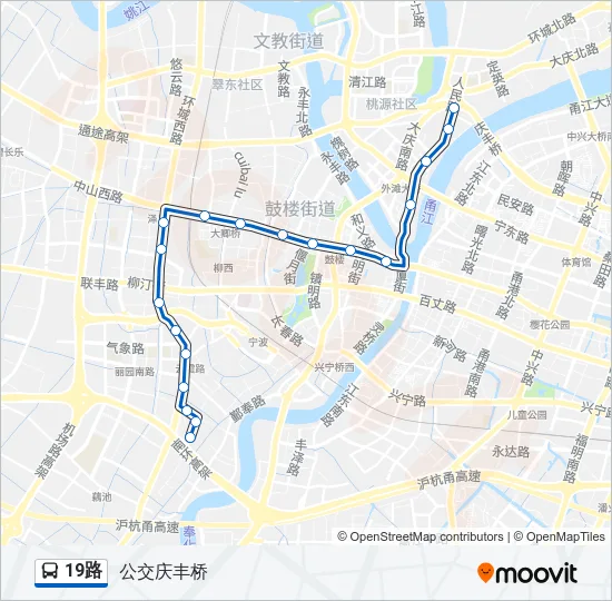 19路 Bus Line Map