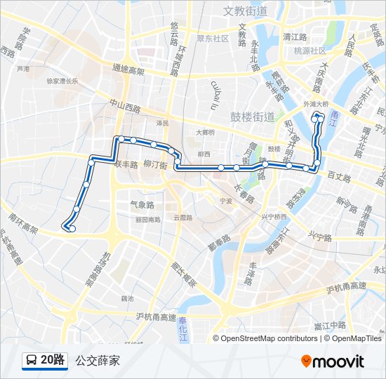 20路 Bus Line Map