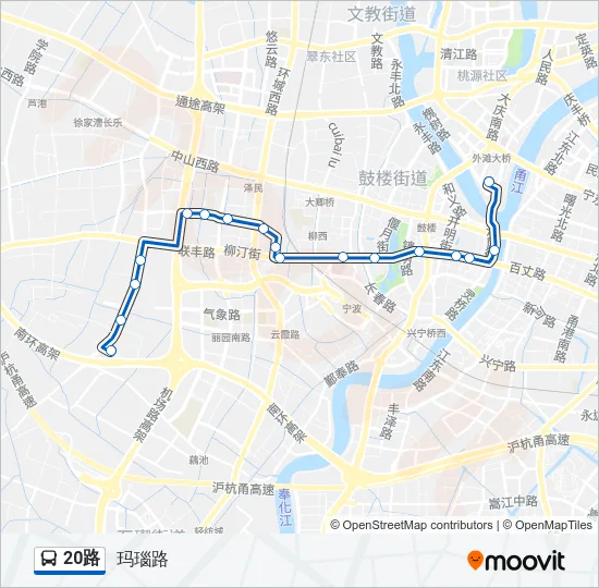 20路 Bus Line Map