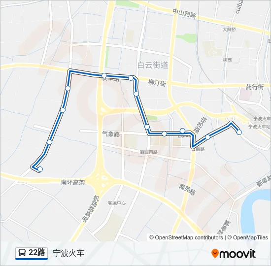 22路 Bus Line Map
