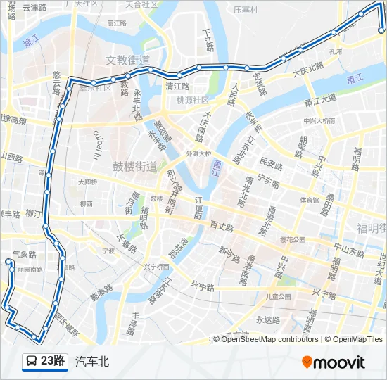23路 Bus Line Map