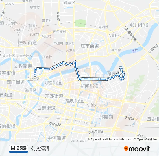 25路 Bus Line Map