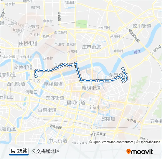 25路 Bus Line Map