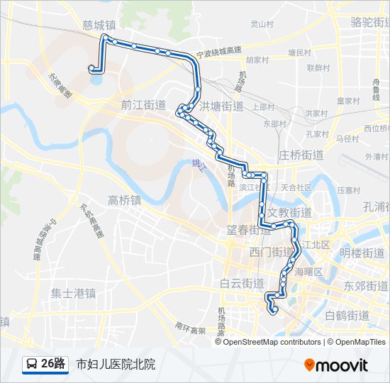 26路 Bus Line Map