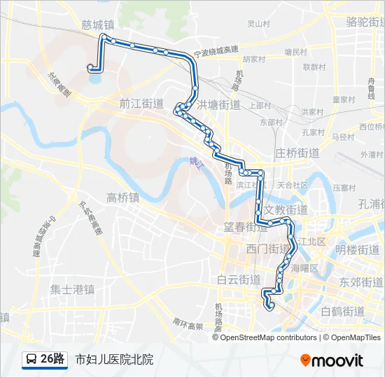 26路 Bus Line Map
