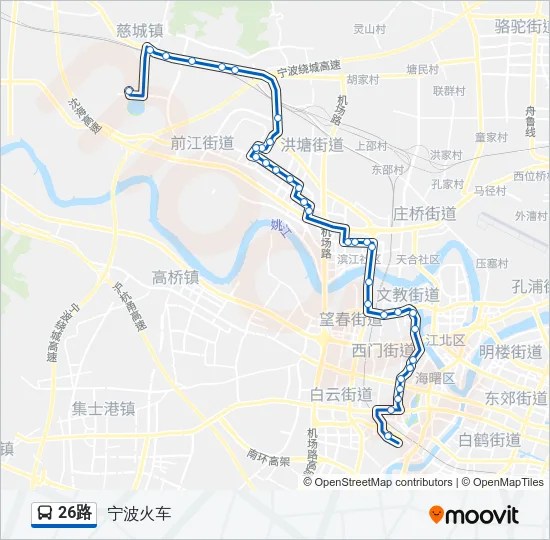 26路 Bus Line Map