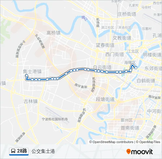 28路 Bus Line Map