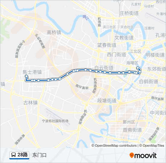 28路 Bus Line Map