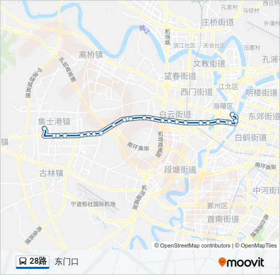 28路 Bus Line Map
