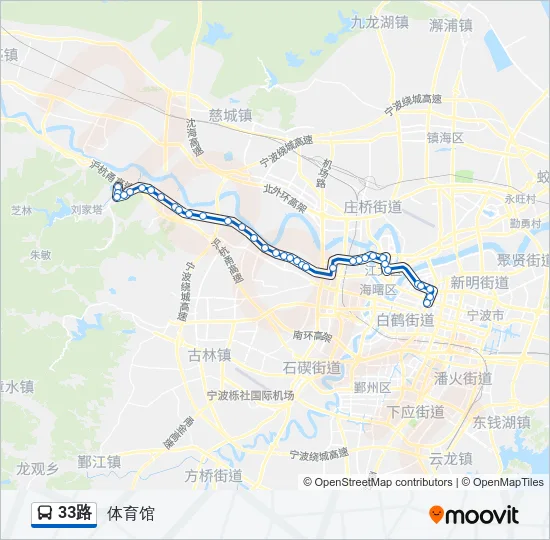 33路 Bus Line Map